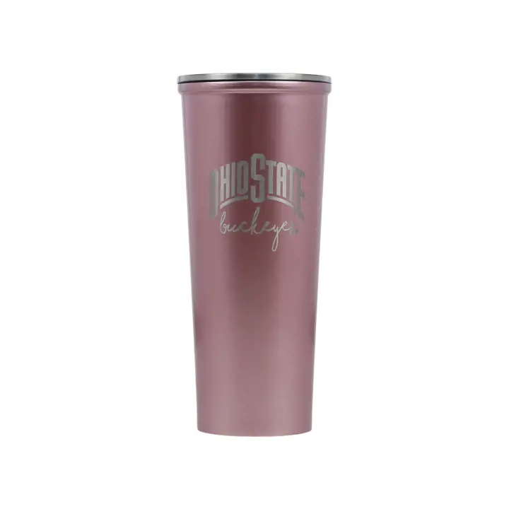 "Bouteille d'eau fine (18oz) Ohio State Buckeyes rose"