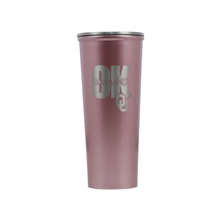 "Bouteille d'eau fine Oklahoma Sooners 53 cl rose"