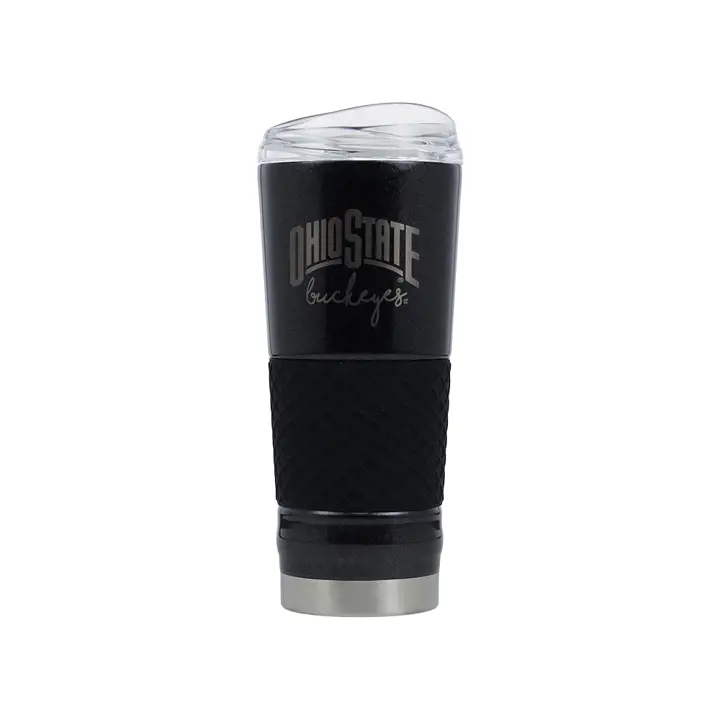 Ohio State Buckeyes Bouteille isotherme « Draft » en acier inoxydable noir de 700 ml