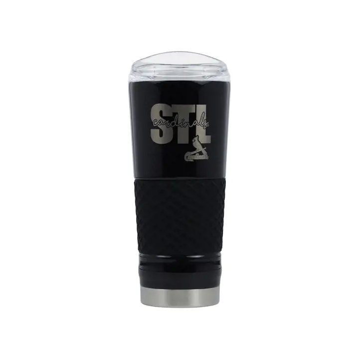 "Bouteille en acier inoxydable « Draft » St. Louis Cardinals 24oz, noire"