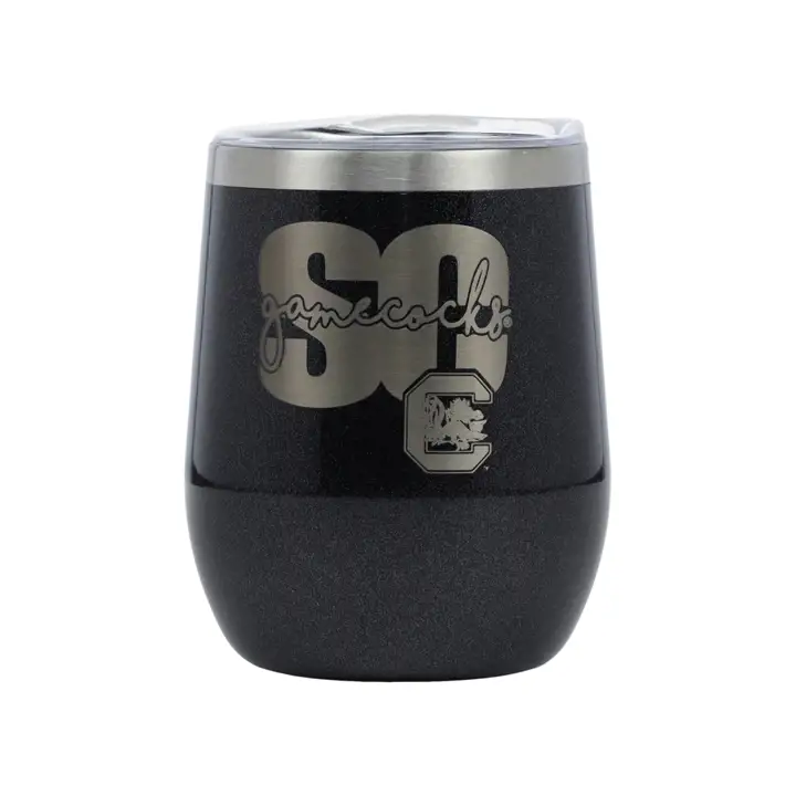 "Verre à vin isotherme 295 ml « Huddle » Gamecocks de la Caroline du Sud - noir"