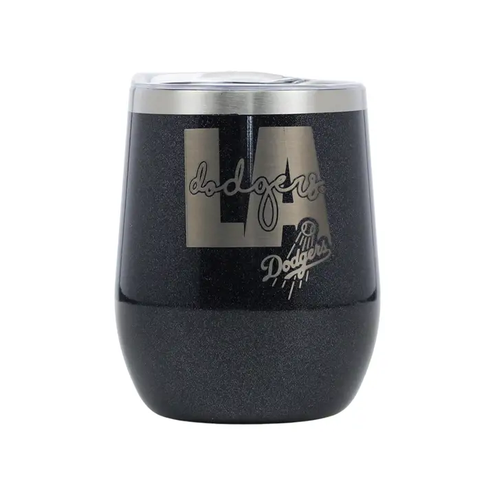 "Verre à vin Los Angeles Dodgers 10 oz « Huddle » noir"