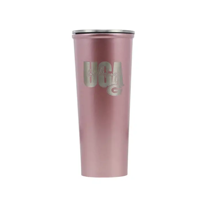 "Bouteille d'eau « Skinny » 18 oz des Georgia Bulldogs, rose"