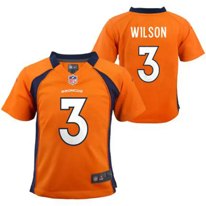 BRONCOS NFL Maillot de match pour tout-petit Russell Wilson ORG