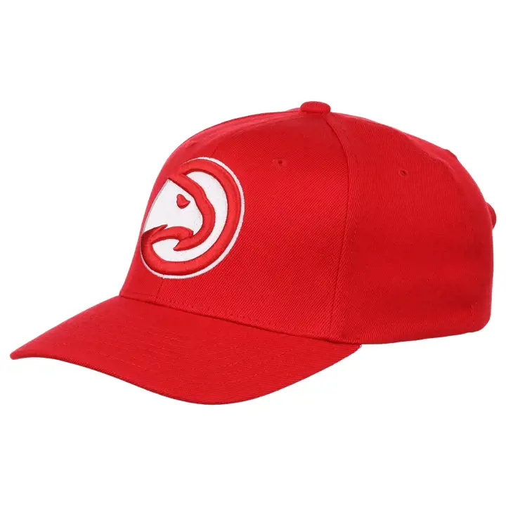 Casquette extensible à bouton-pression rouge/rouge Atlanta Hawks NBA Team Ground 2.0