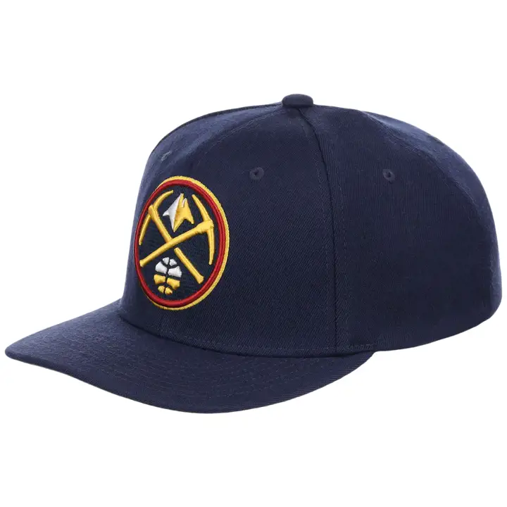 Casquette extensible à bouton-pression Denver Nuggets NBA Team Ground 2.0 marine/marine