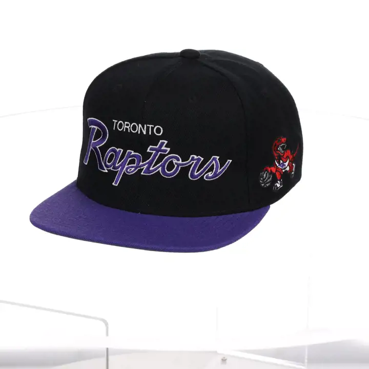 Casquette snapback 2 tons noire et violette des Raptors de Toronto (NBA)