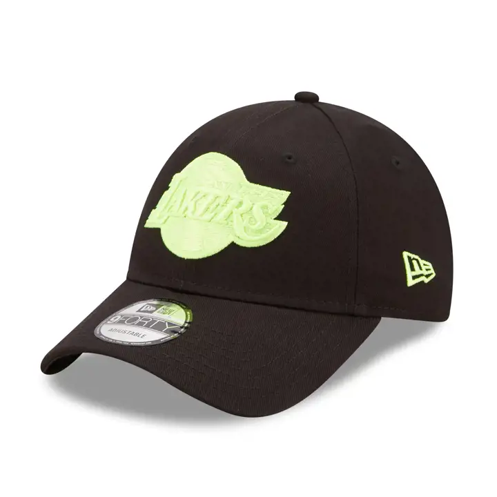 Los Angeles Lakers NBA Neon Pack 9FORTY noir/noir
