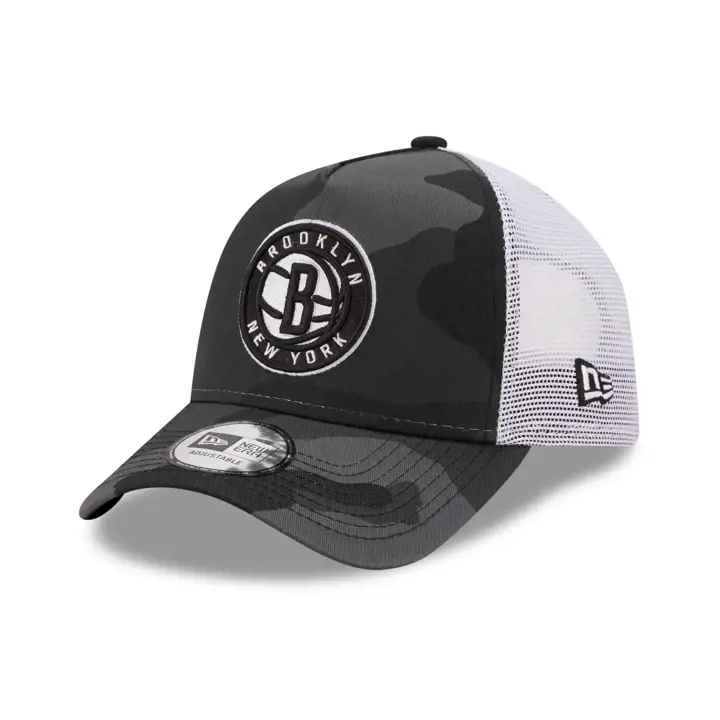 Brooklyn Nets NBA Camo Trucker camo/blanc