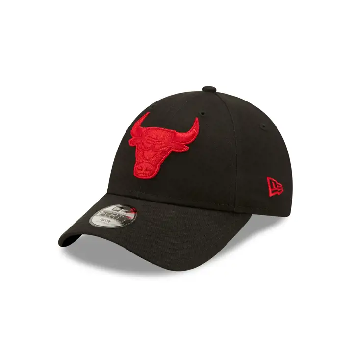 Chicago Bulls NBA Neon Pack YTH 9FORTY noir/noir