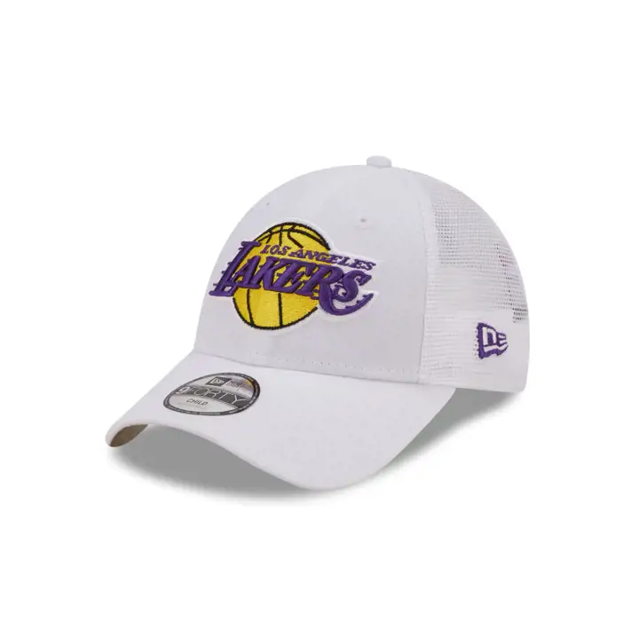 Casquette trucker NBA Los Angeles Lakers YTH 9FORTY domicile blanc/blanc