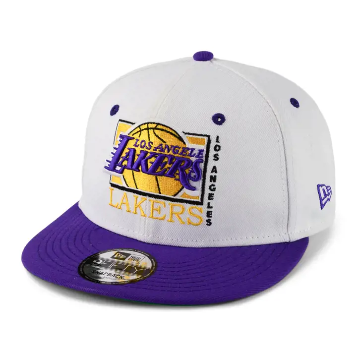 Los Angeles Lakers NBA White Crown 9FIFTY blc/vio