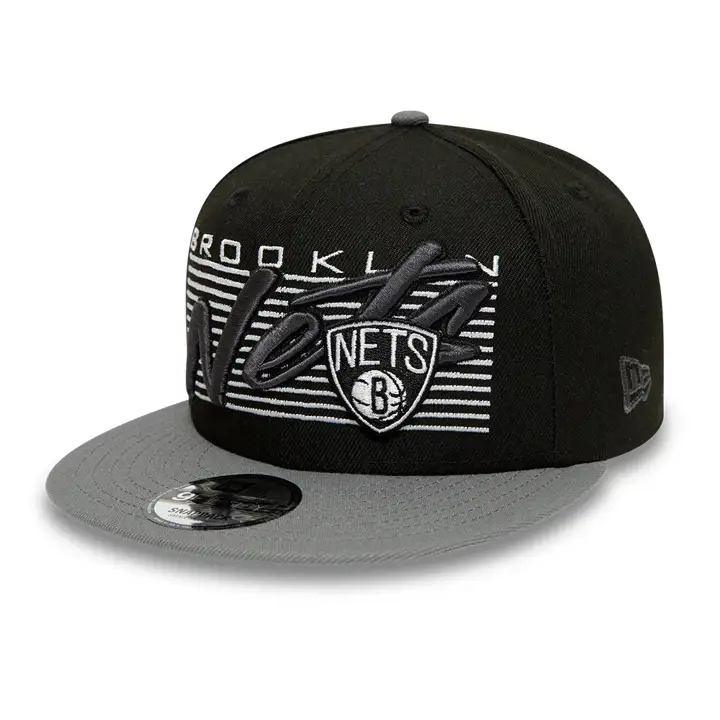 Casquette Brooklyn Nets NBA Team Wordmark 9FIFTY noire/grise