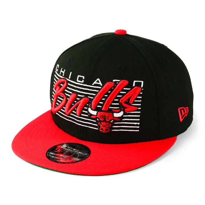 Chicago Bulls NBA Team Wordmark 9FIFTY noir/rouge