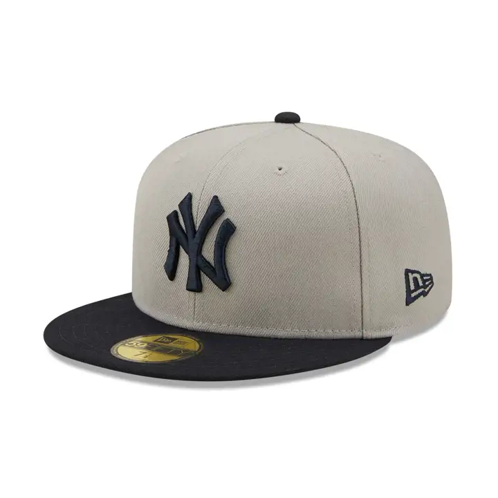 New York Yankees MLB Side Patch 59FIFTY gris/Marine