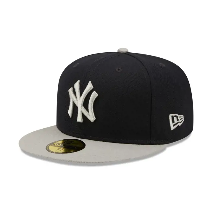 New York Yankees MLB Side Patch 59FIFTY Marine/Gris