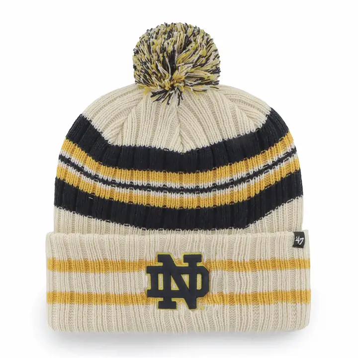 Notre Dame Fighting Irish NCAA Bonnet en maille naturel