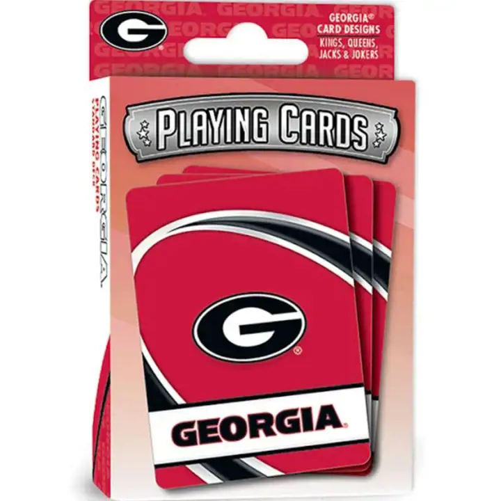 Cartes à jouer des Georgia Bulldogs ast
