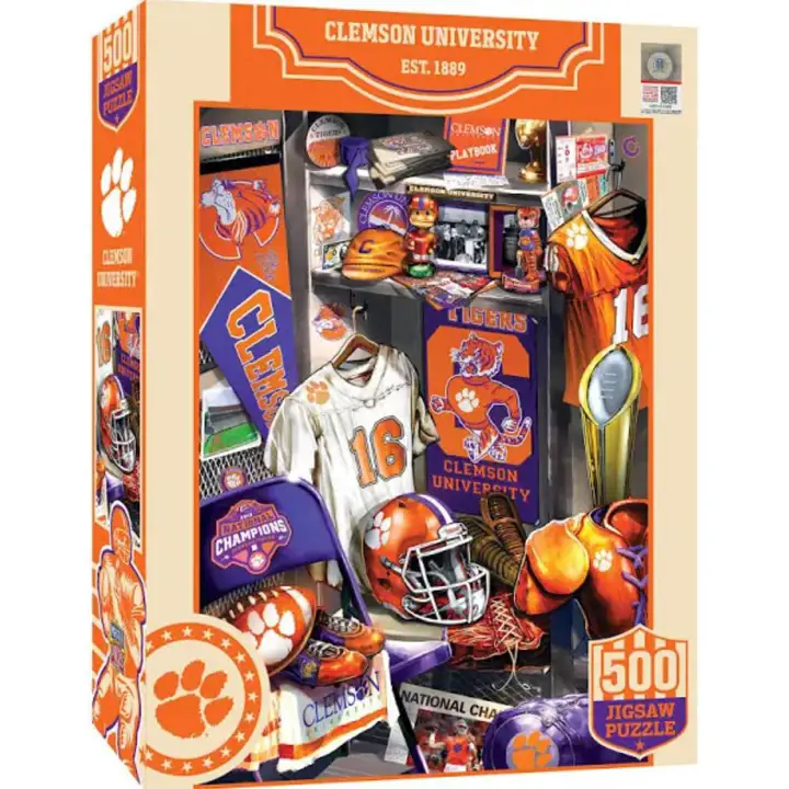Casse-tête des Tigers de Clemson de 500 pièces dans le vestiaire ast
