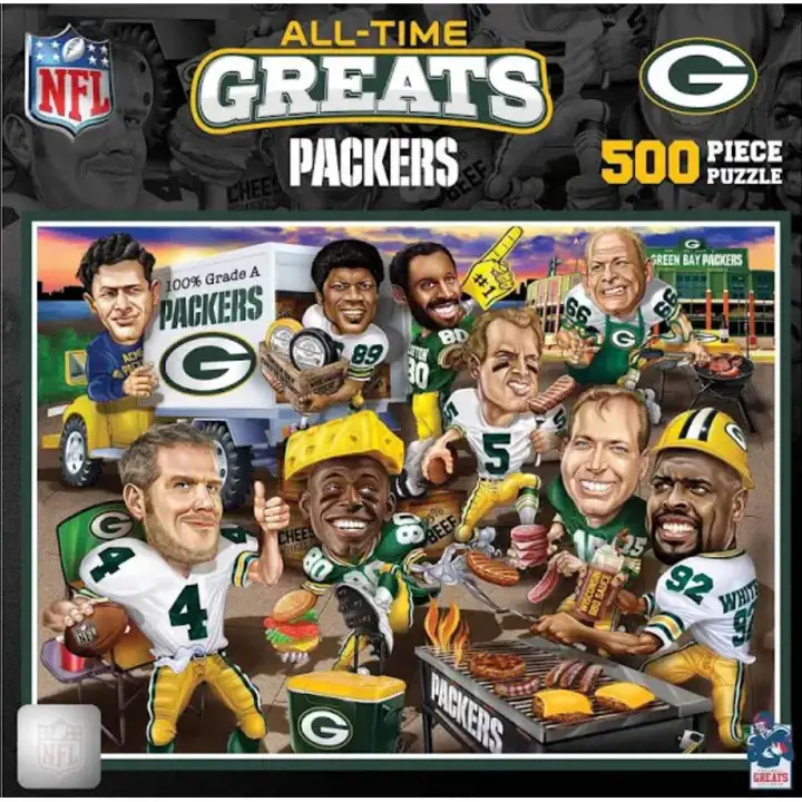 Puzzle des plus grands joueurs des Packers de Green Bay de tous les temps ast
