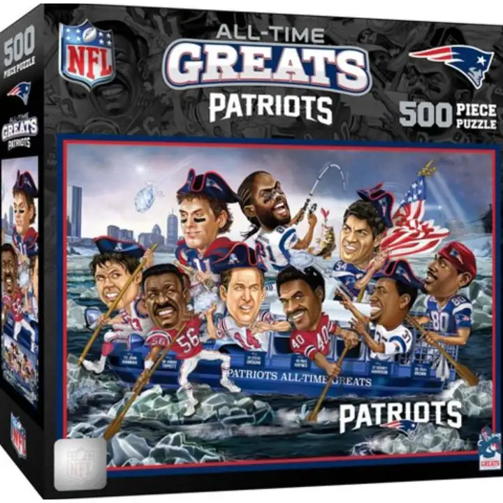 Puzzle des plus grands joueurs de tous les temps des New England Patriots