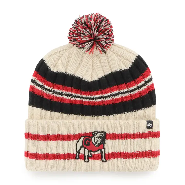 Georgia Bulldogs NCAA Hone Knit ivoire