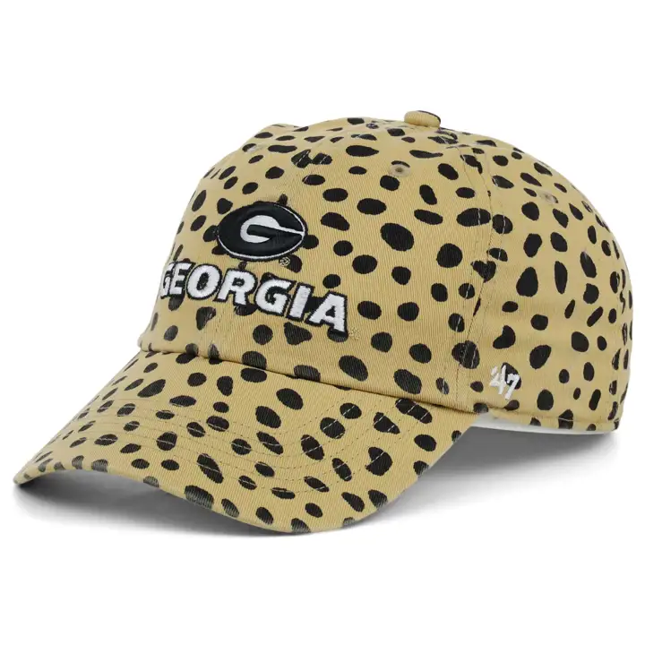 Georgia Bulldogs NCAA Femme Cheetah Clean Up beige/noir