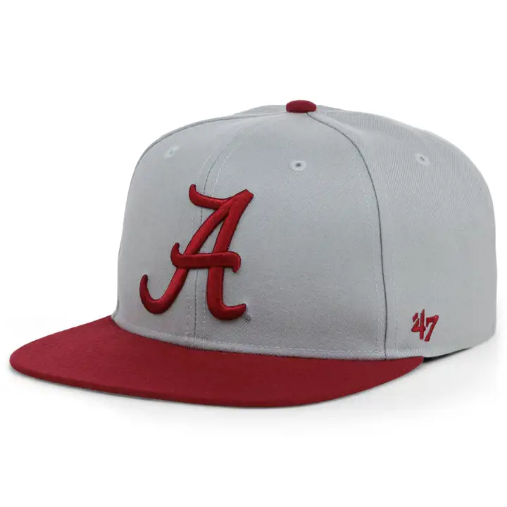 ALABAMA CRIMSON TIDE NCAA Casquette réglable bicolore « Sure Shot » de '47, gris