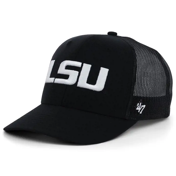 Casquette L.S.U. NCAA Noire/Blanche '47 Trucker blk