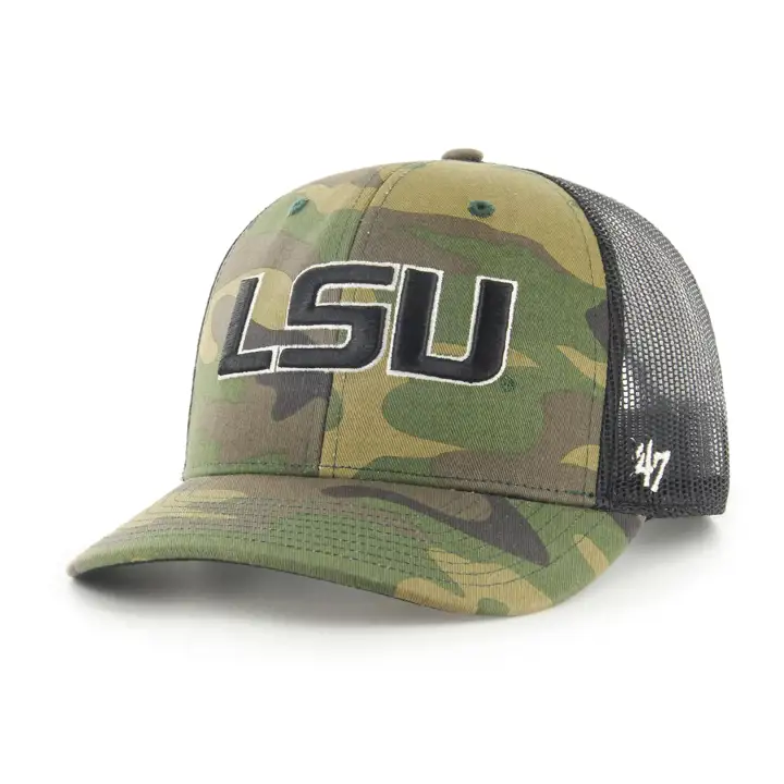 Casquette L.S.U. NCAA Camo '47 Trucker camouflage