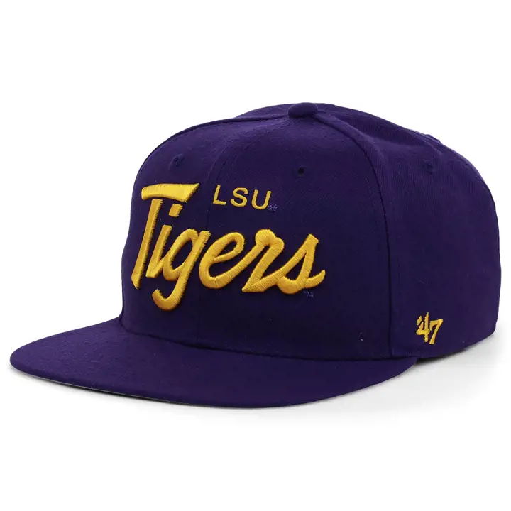 Casquette ajustée L.S.U. NCAA Crosstown Script '47 Captain