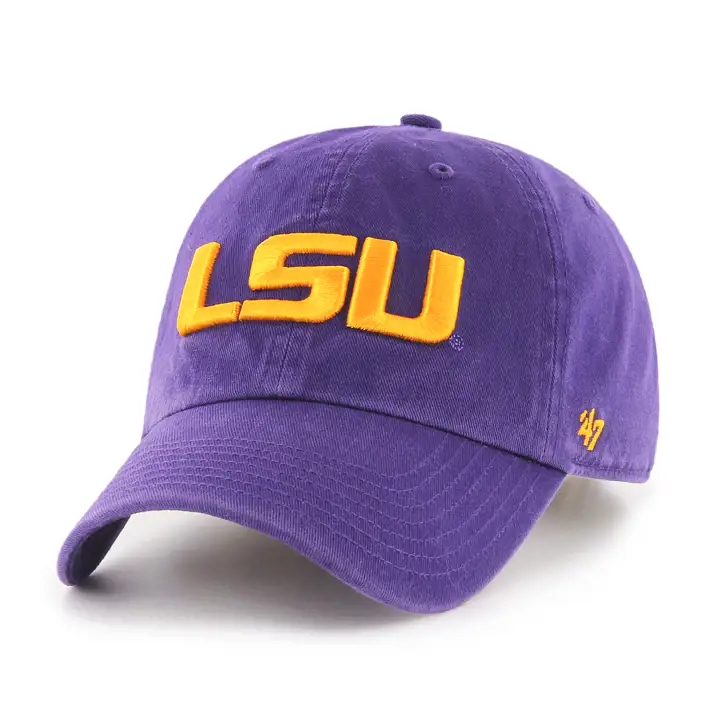 Casquette junior LSU NCAA '47 Clean Up pur