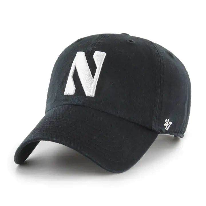 NORTHWESTERN WILDCATS NCAA BW Clean Up blk