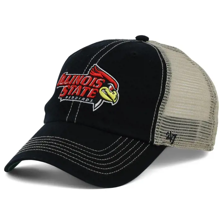 ILLINOIS STATE REDBIRDS NCAA Casquette Trawler '47 Clean Up noire