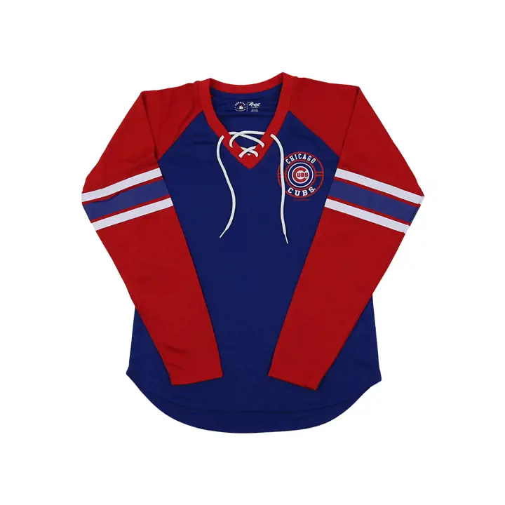 Chicago Cubs MLB T-shirt Femme à Lacets Manches Longues G-III Spo 22