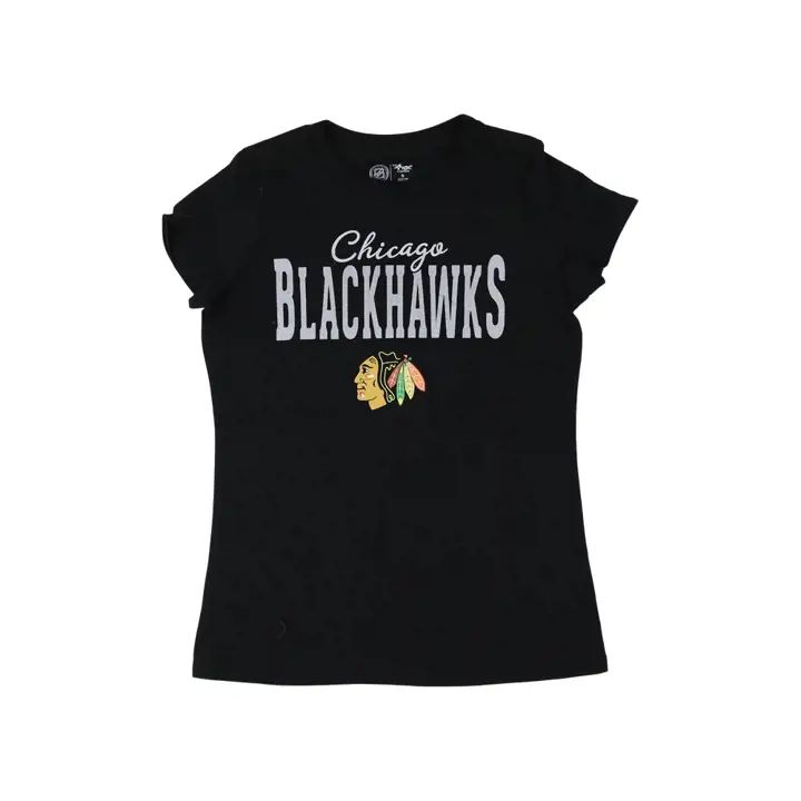 T-shirt Femme Chicago Blackhawks NHL A-Game 22 Noir