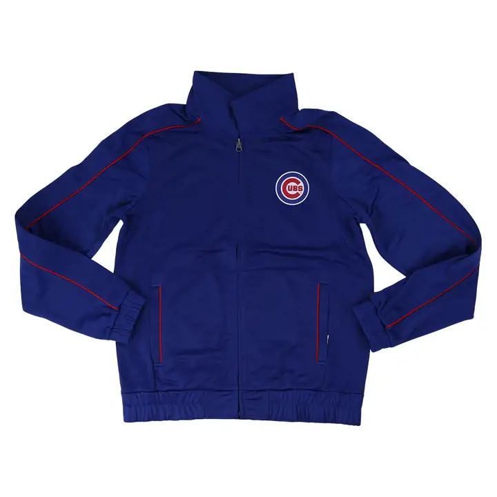 Chicago Cubs MLB - Veste de survêtement pour femme modèle Pinch Hitter Track 22 Rouge