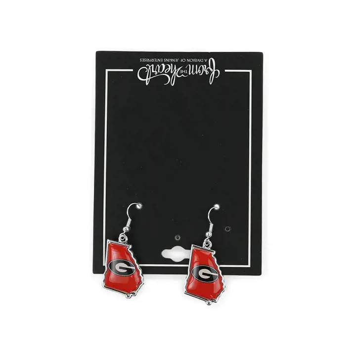 Boucles d'oreilles collection Georgia Bulldogs "State of Mind"