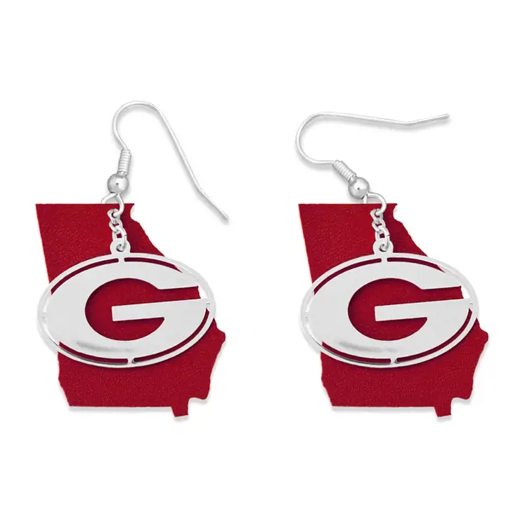Boucles d'oreilles de la collection de l'équipe à domicile des Georgia Bulldogs