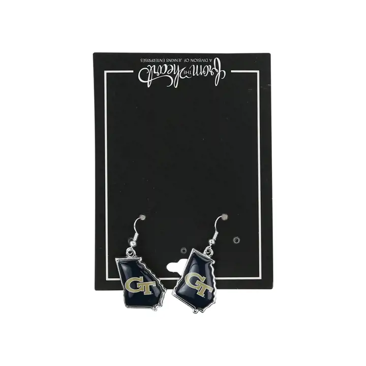 Boucle d'oreille Georgia Tech Yellow Jackets State of Mind Collection