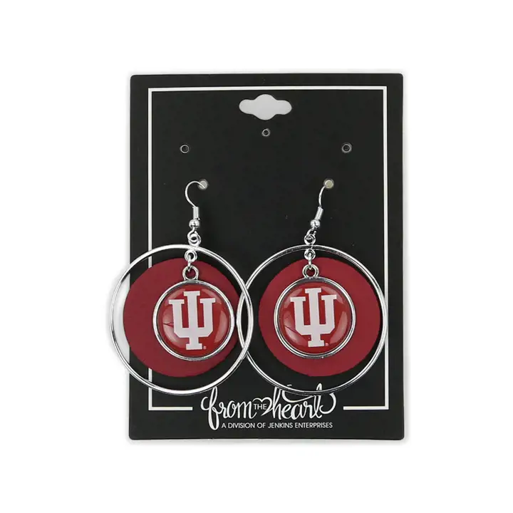 Boucles d'oreilles collection Lindy des Indiana Hoosiers