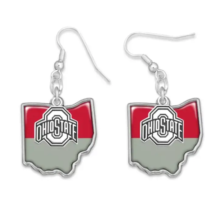 Ohio St B La collection Tara Boucles d'oreilles arg.