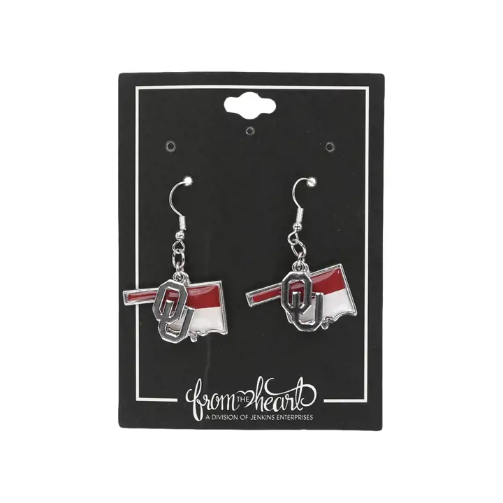 Boucles d'oreilles collection Tara des Oklahoma Sooners ast