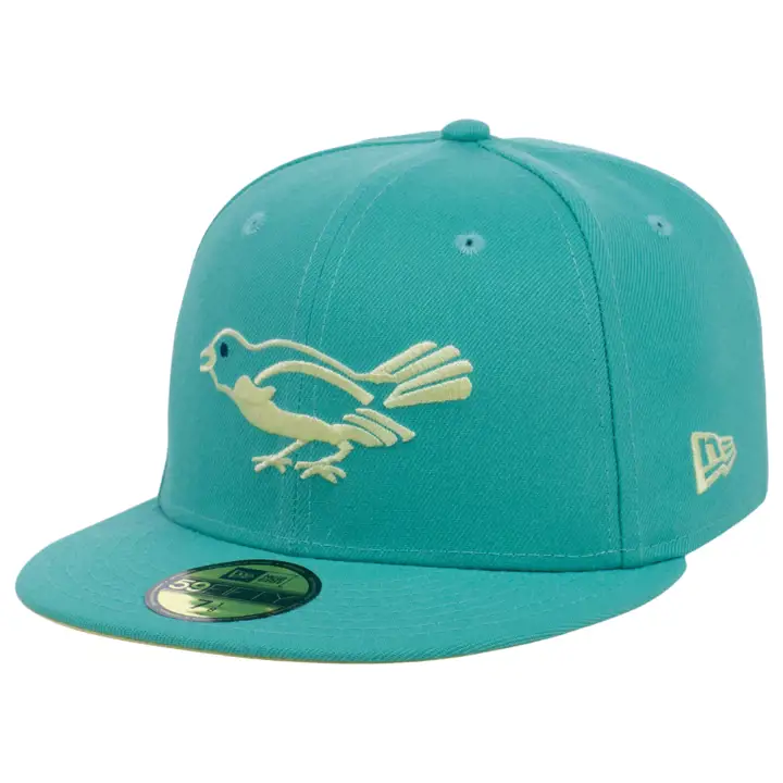 Casquette 59FIFTY en verre de plage MLB des Baltimore Orioles lgrn/lgrn/lyel