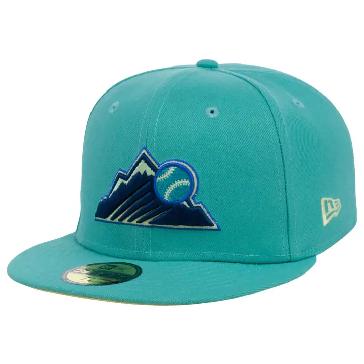 Casquette 59FIFTY Colorado Rockies MLB Beach Glass vert clair/vert clair/jaune clair