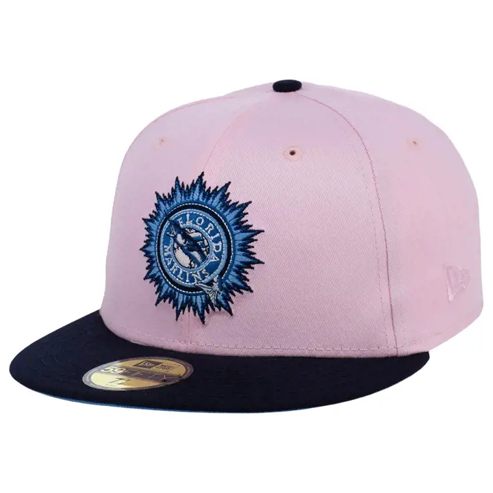 Casquette 59FIFTY MLB Rock Candy Florida Marlins rose/bleu marine/bleu ciel
