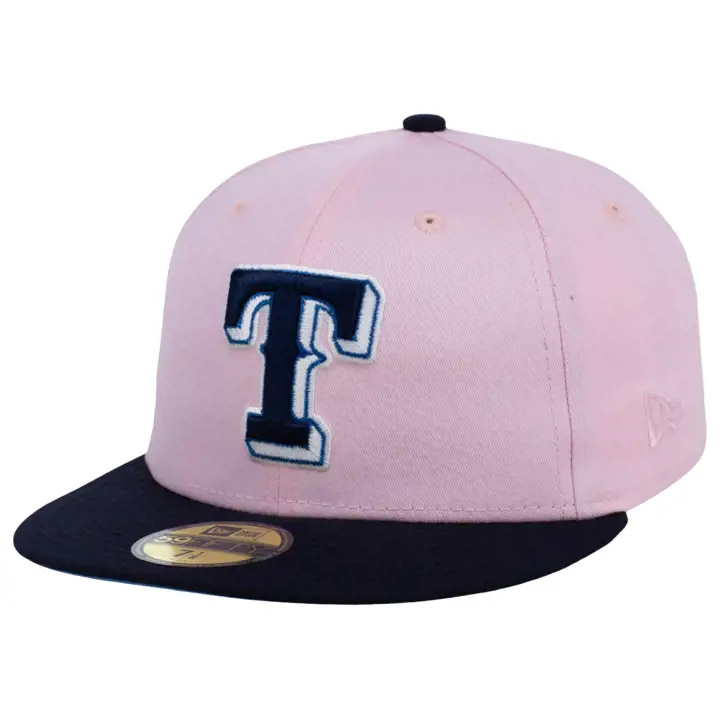 Casquette 59FIFTY MLB Rock Candy Texas Rangers rose/bleu marine/bleu ciel