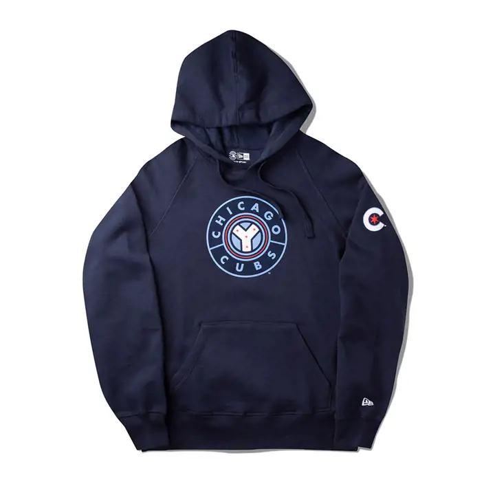 Chicago Cubs MLB NE City Connect Sweat à capuche bleu