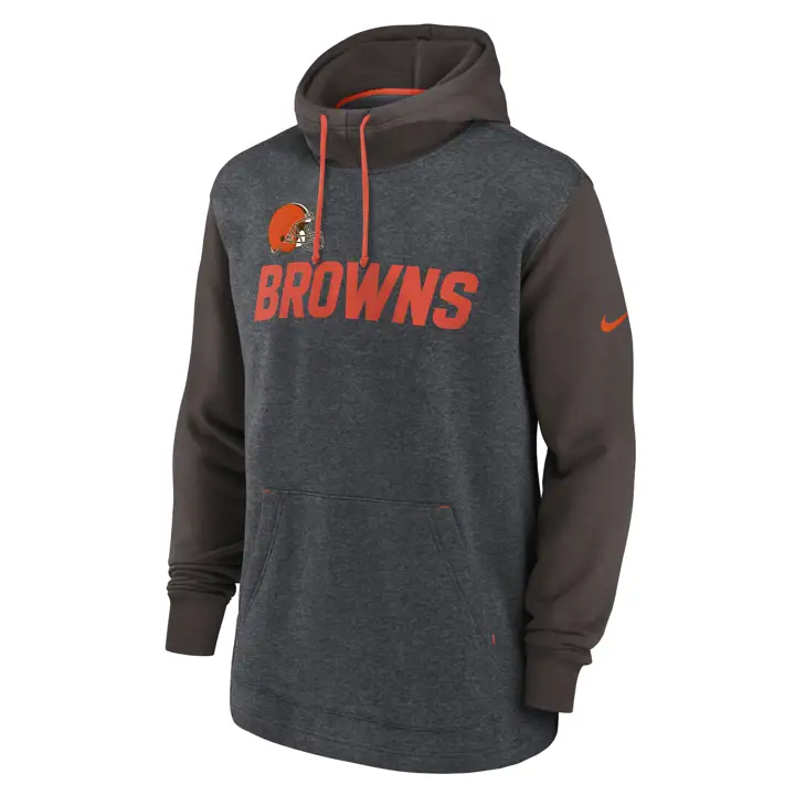 CLEVELAND BROWNS NFL Team Surrey Hood 22 Nike anthracite/marron/o
