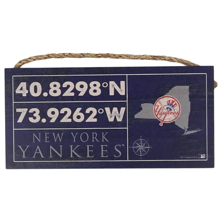 Panneau de coordonnées horizontales des Yankees de New York